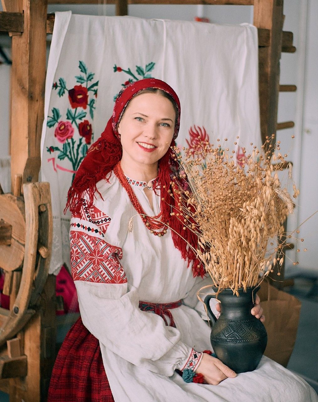 Women in Slavic costumes in Makati