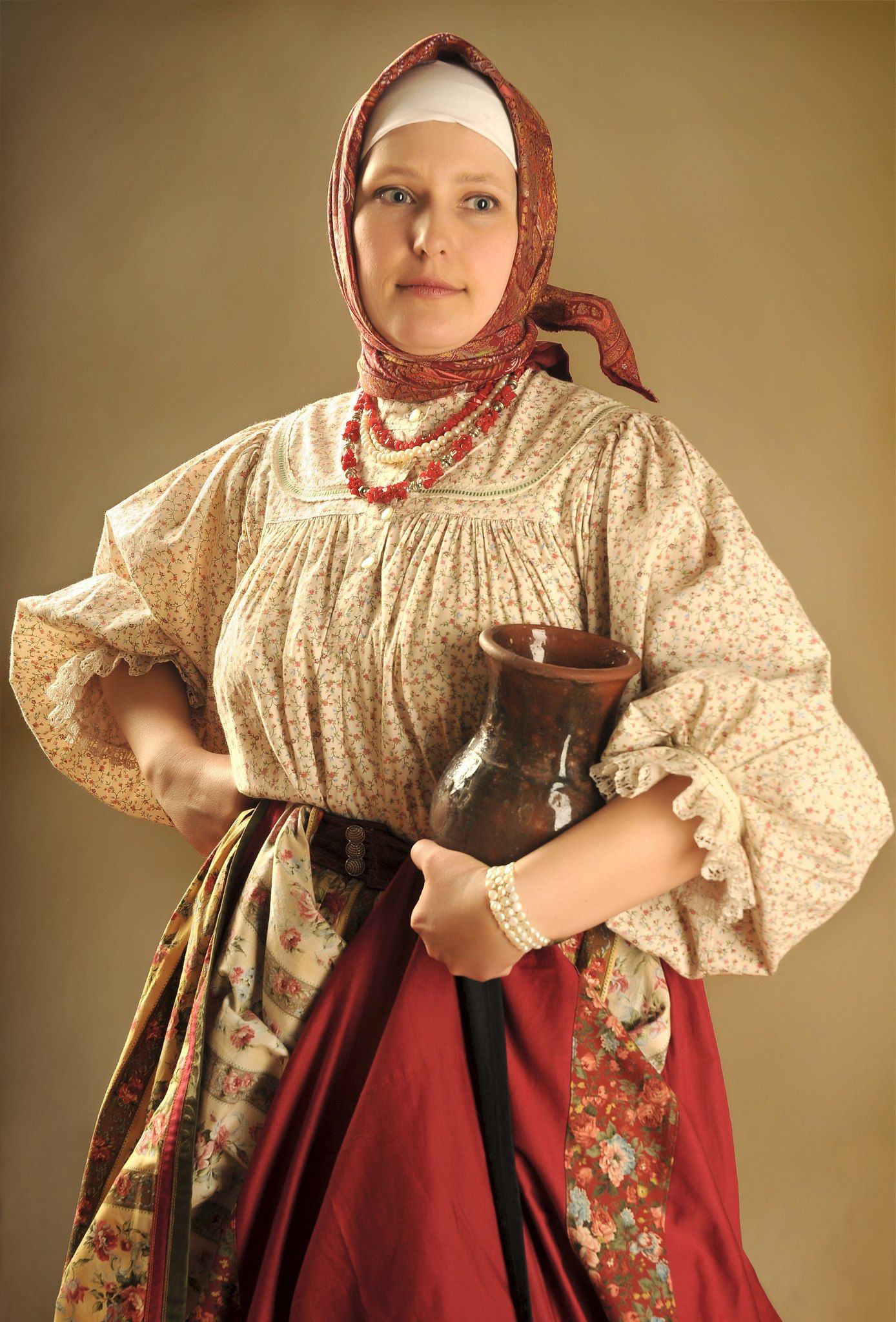 Girls in Slavic costumes in Makati