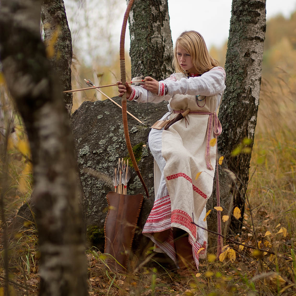 Sexy photo Girls in Slavic costumes in Makati